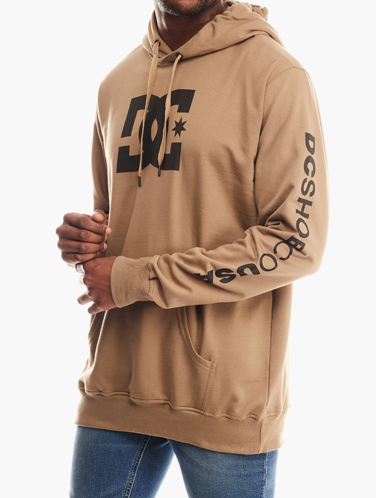 CCU ×SandWaterr HOODED PULLOVER LEATHER MyRunway | Shop DC Shoes Brown Baseline Pullover Hoodie for Men